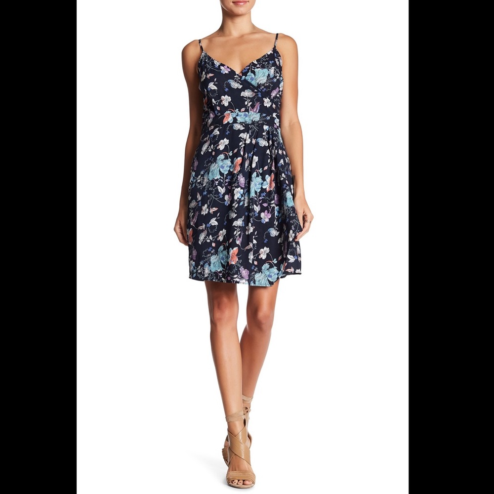 Dex Floral Crossover Dress SPRING GARDEN Large